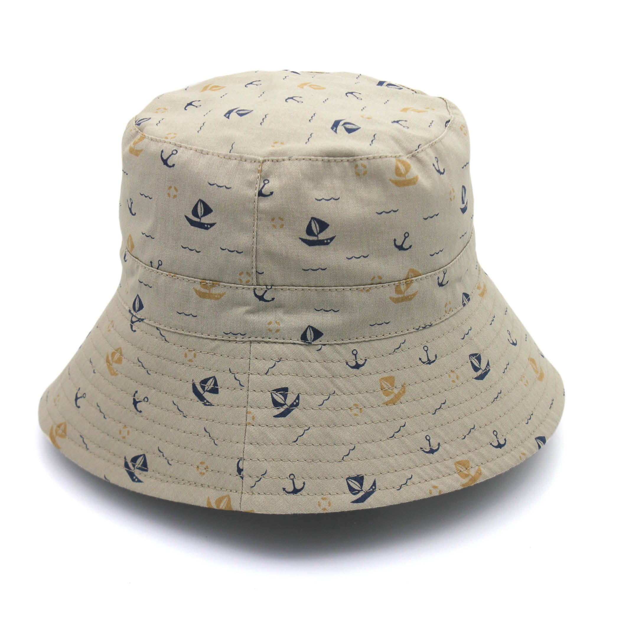  Mario Bucket Hat - Khaki Boats