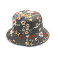  Dora Bucket Hat - Grey Flowers