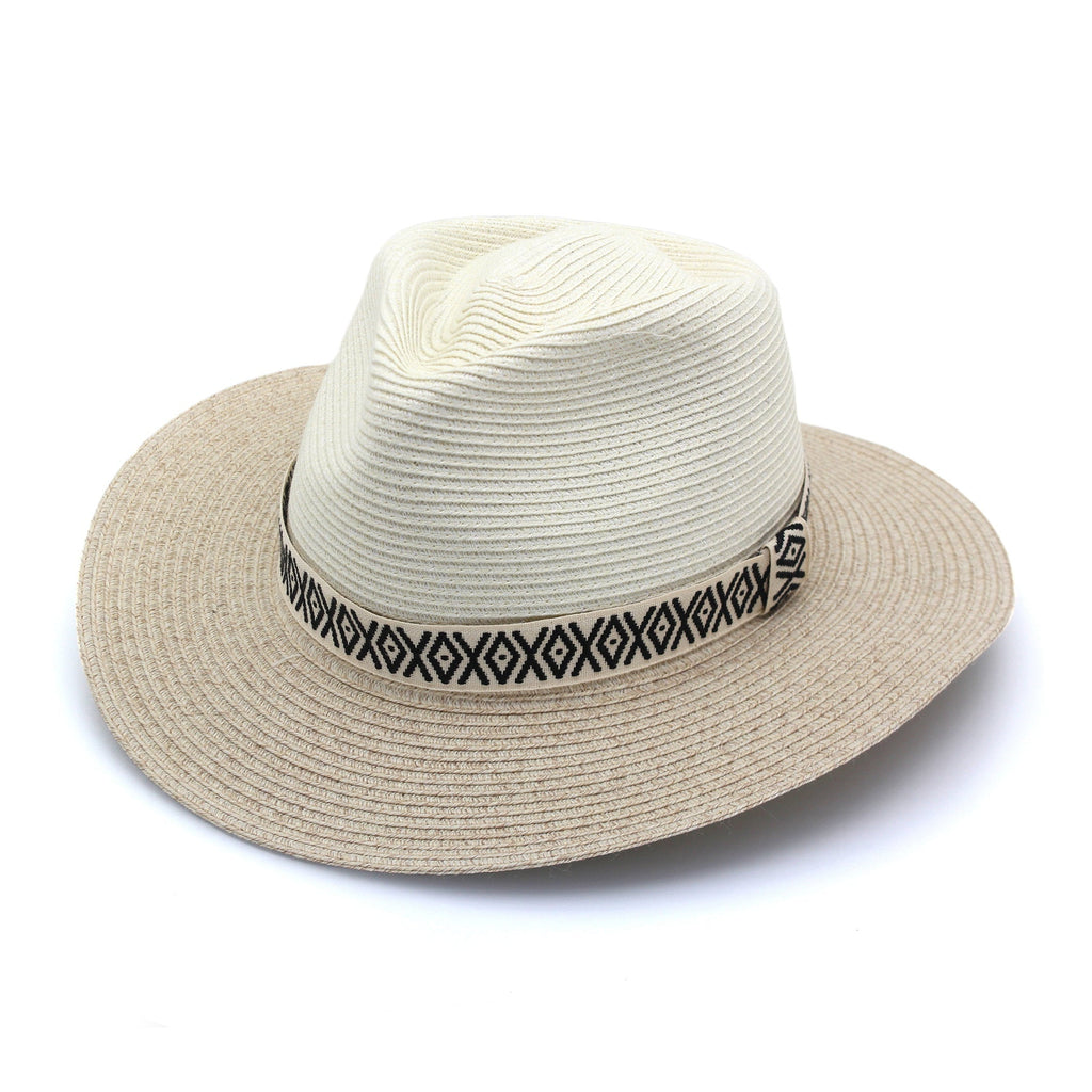  Nadia Fedora Hat - Ivory Camel