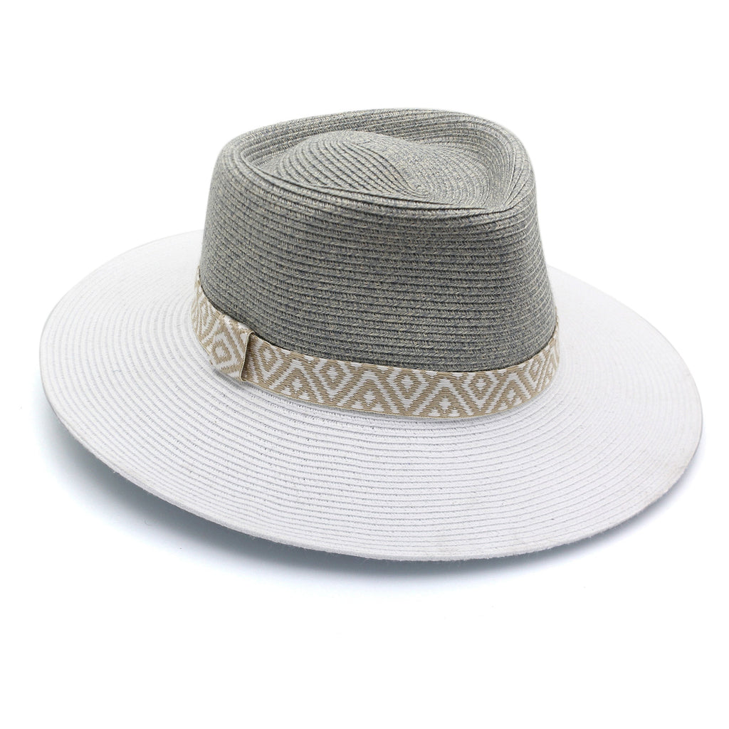  Nadia Fedora Hat - Seafoam White