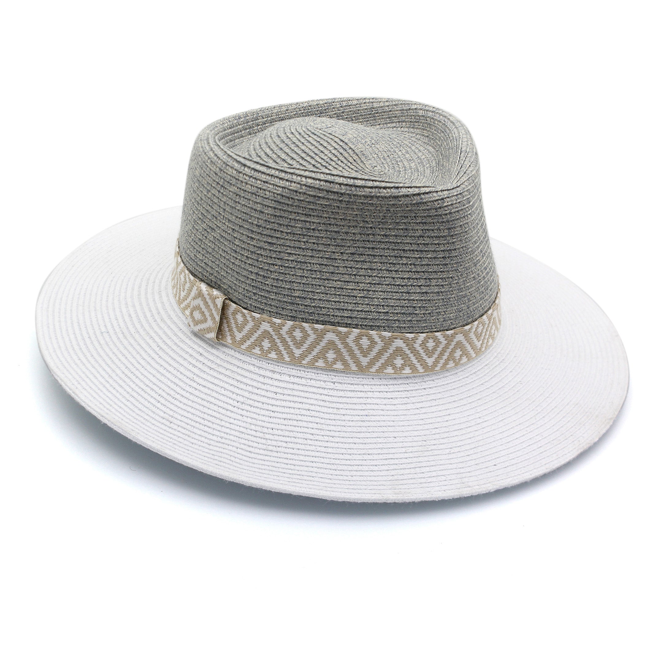  Nadia Fedora Hat - Seafoam White