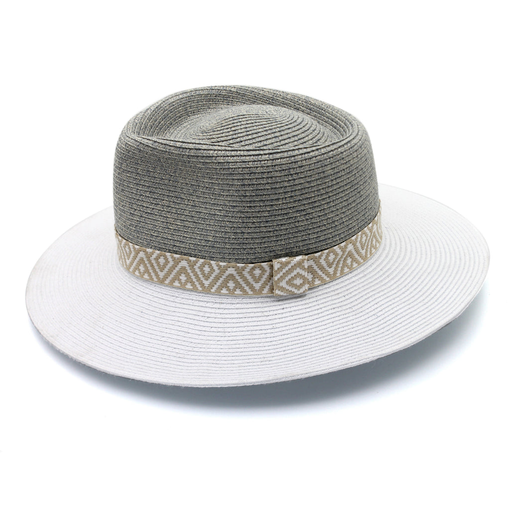  Nadia Fedora Hat - Seafoam White