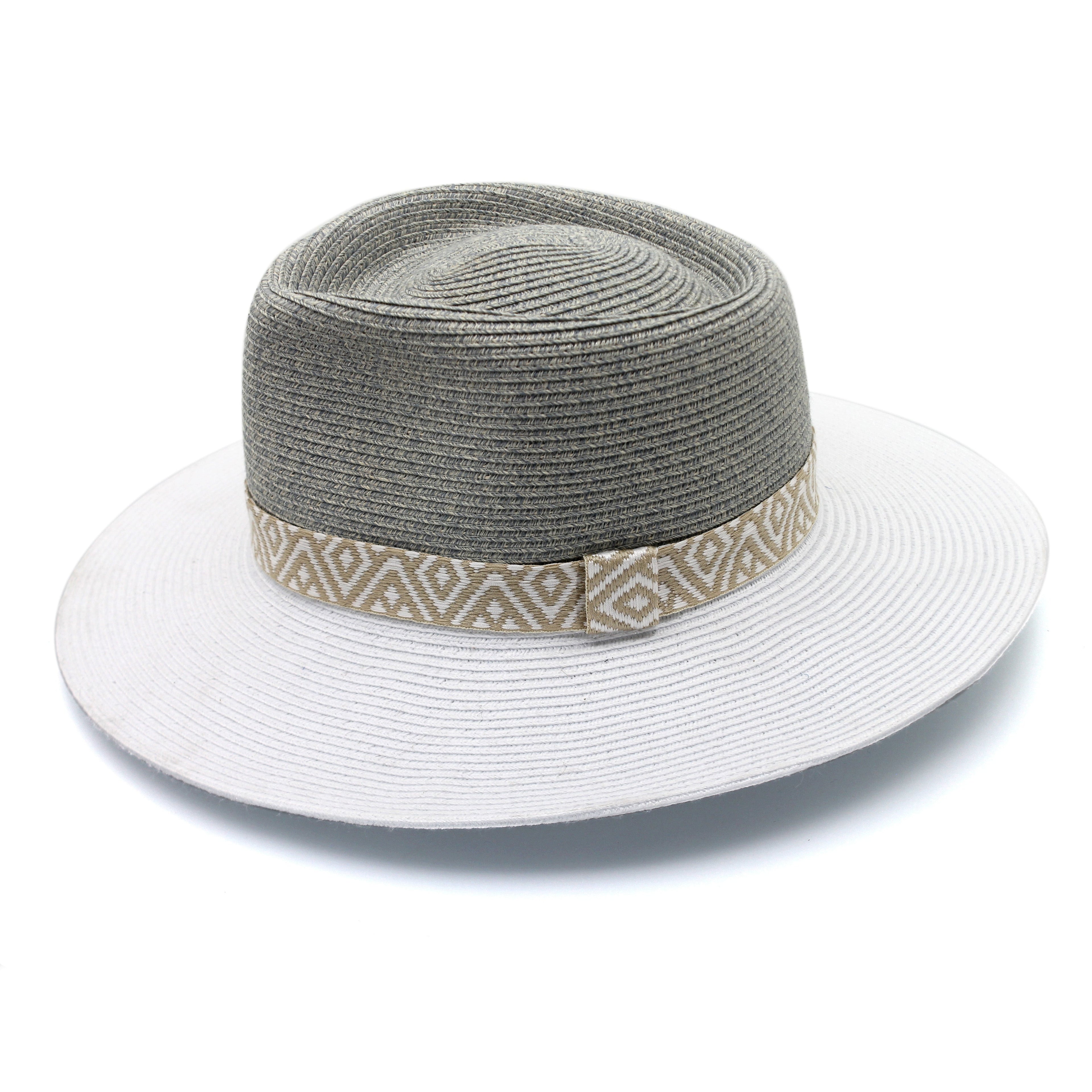  Nadia Fedora Hat - Seafoam White