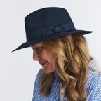  Sherry Fedora Hat - Navy