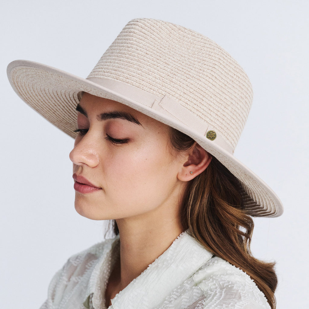  Linda Fedora Hat - Mixed Camel