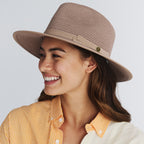  Linda Fedora Hat - Taupe