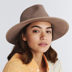  Linda Fedora Hat - Taupe