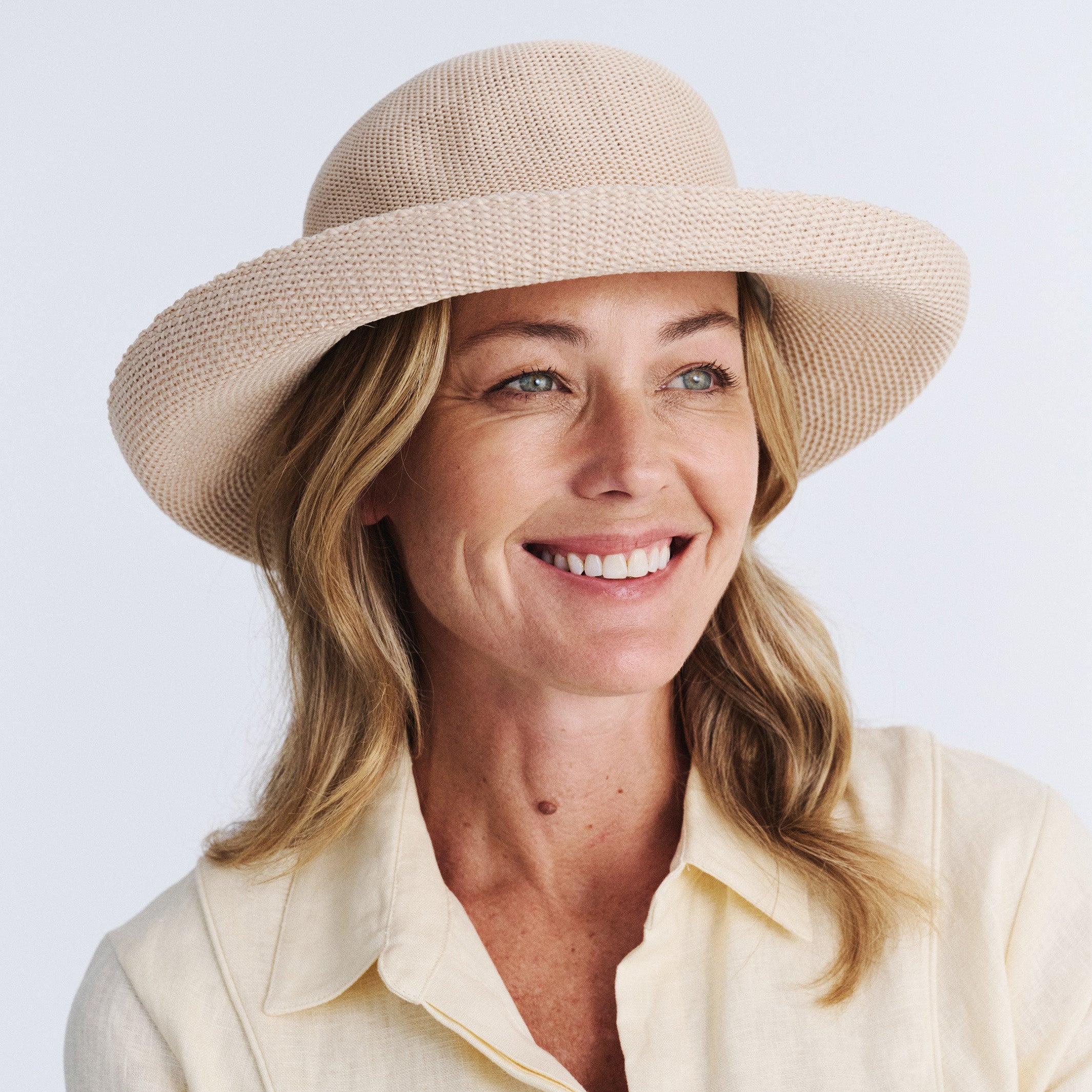  Classic Breton Hat - Beige