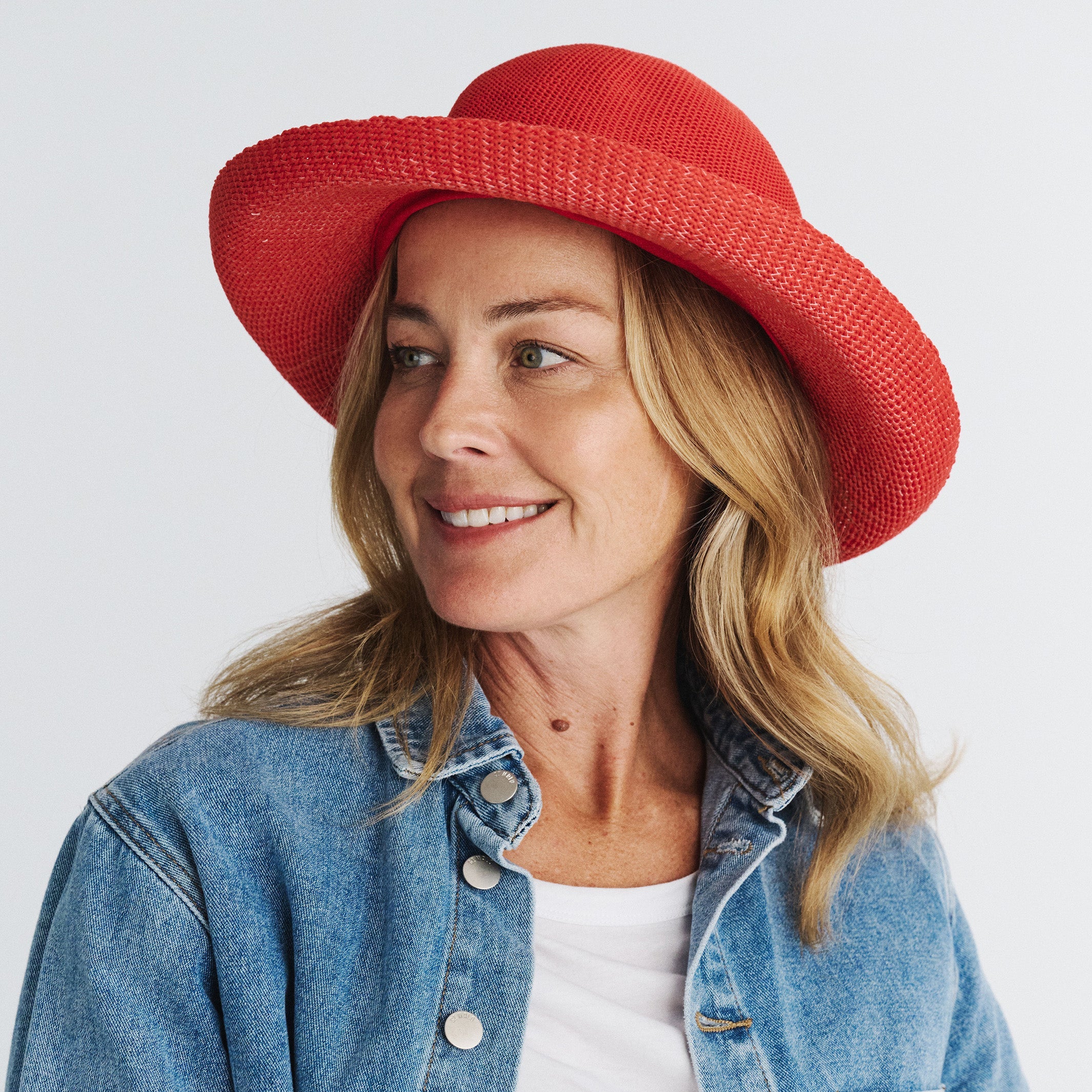  Classic Breton Hat - Dark Orange