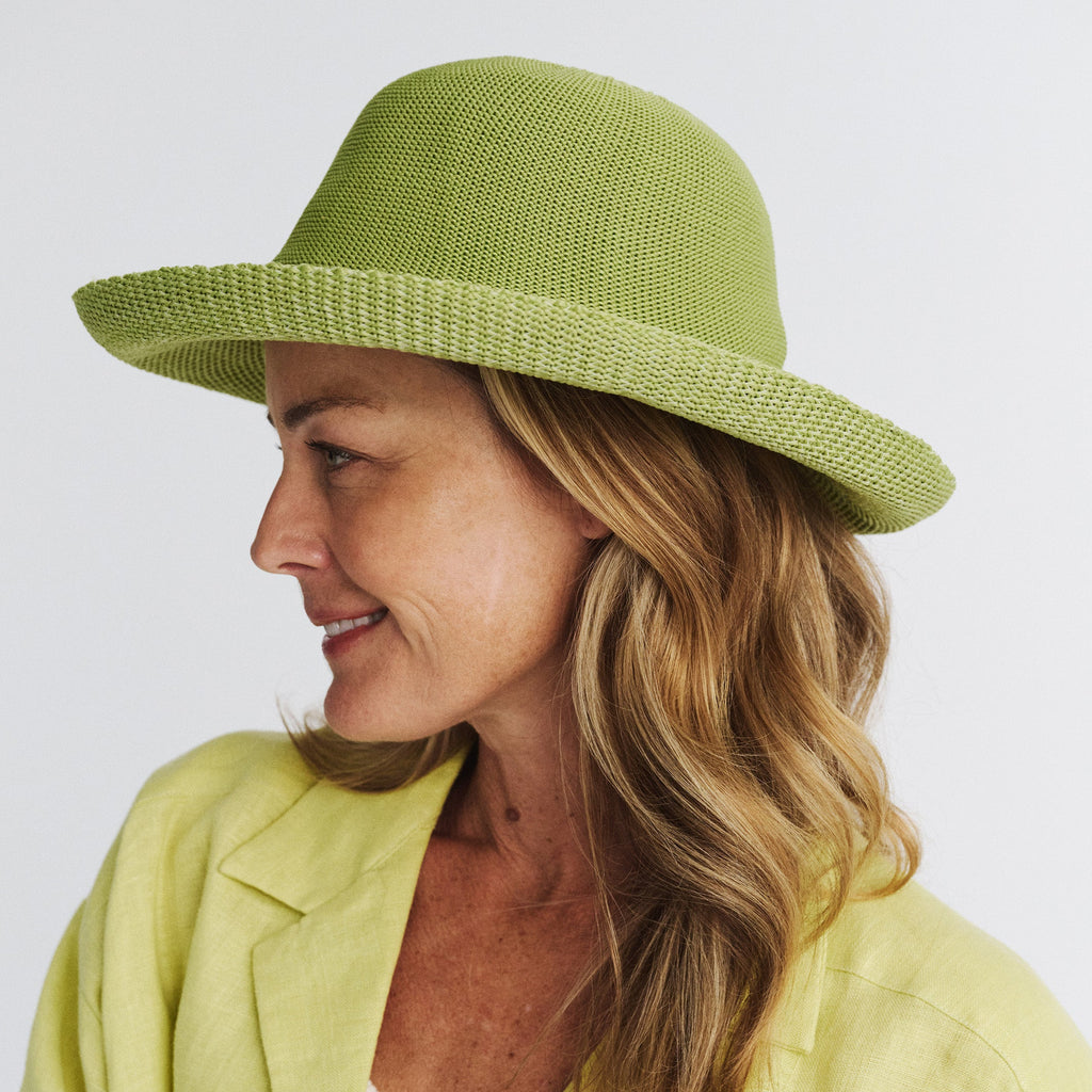  Classic Breton Hat - Lime Green