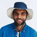 Alan Cricket Hat - Navy/Beige