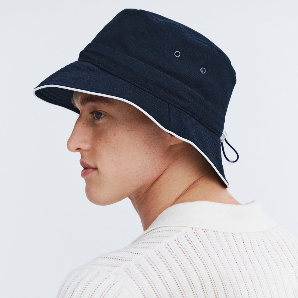  Jester Bucket Hat - Navy/White