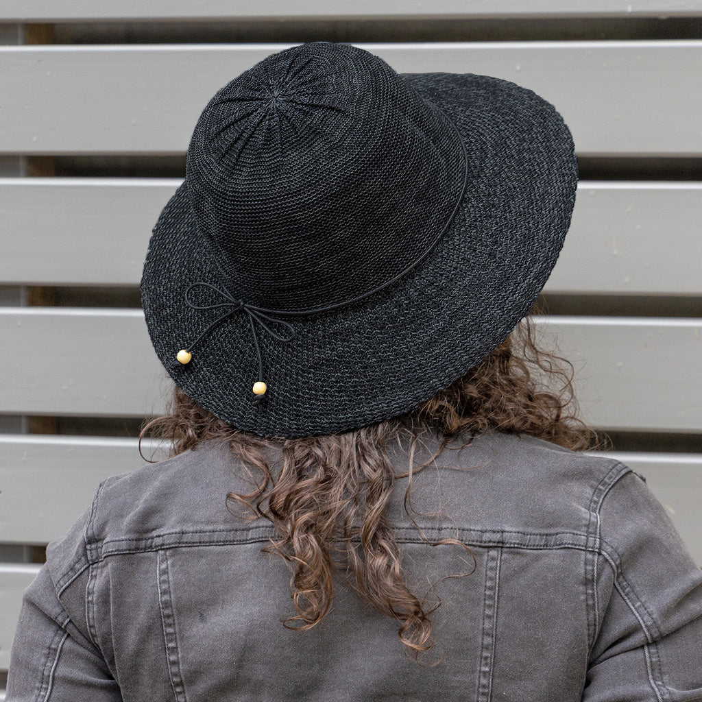  Juanita Capeline Hat - Black
