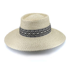  Zara Wide Brim Hat - Ivory Black
