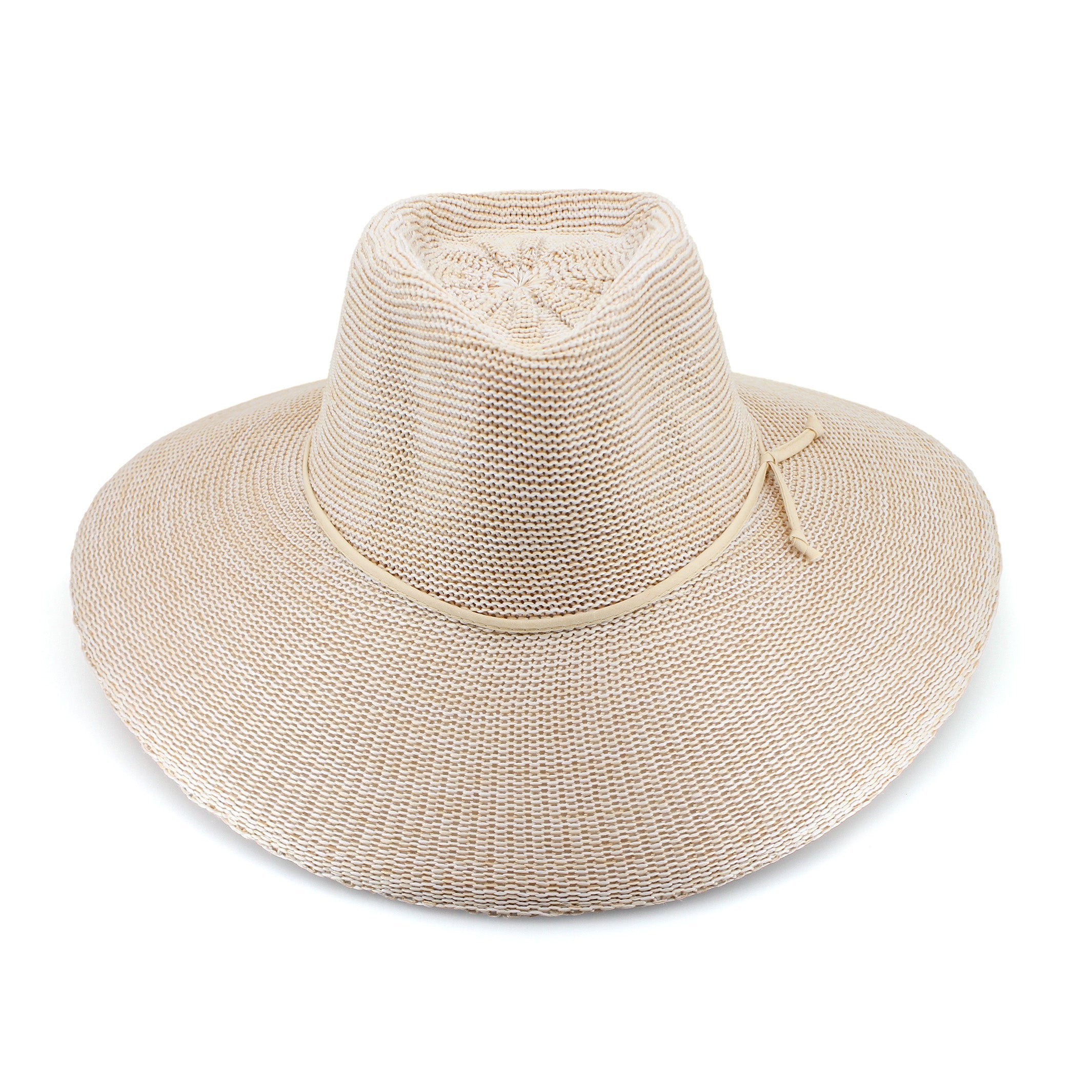  Marie Wide Brim Fedora Hat - Wheat
