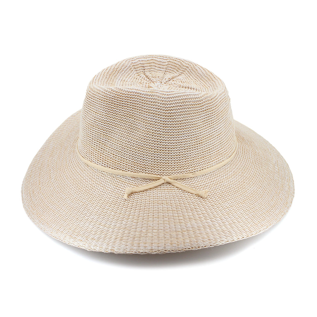  Marie Wide Brim Fedora Hat - Wheat