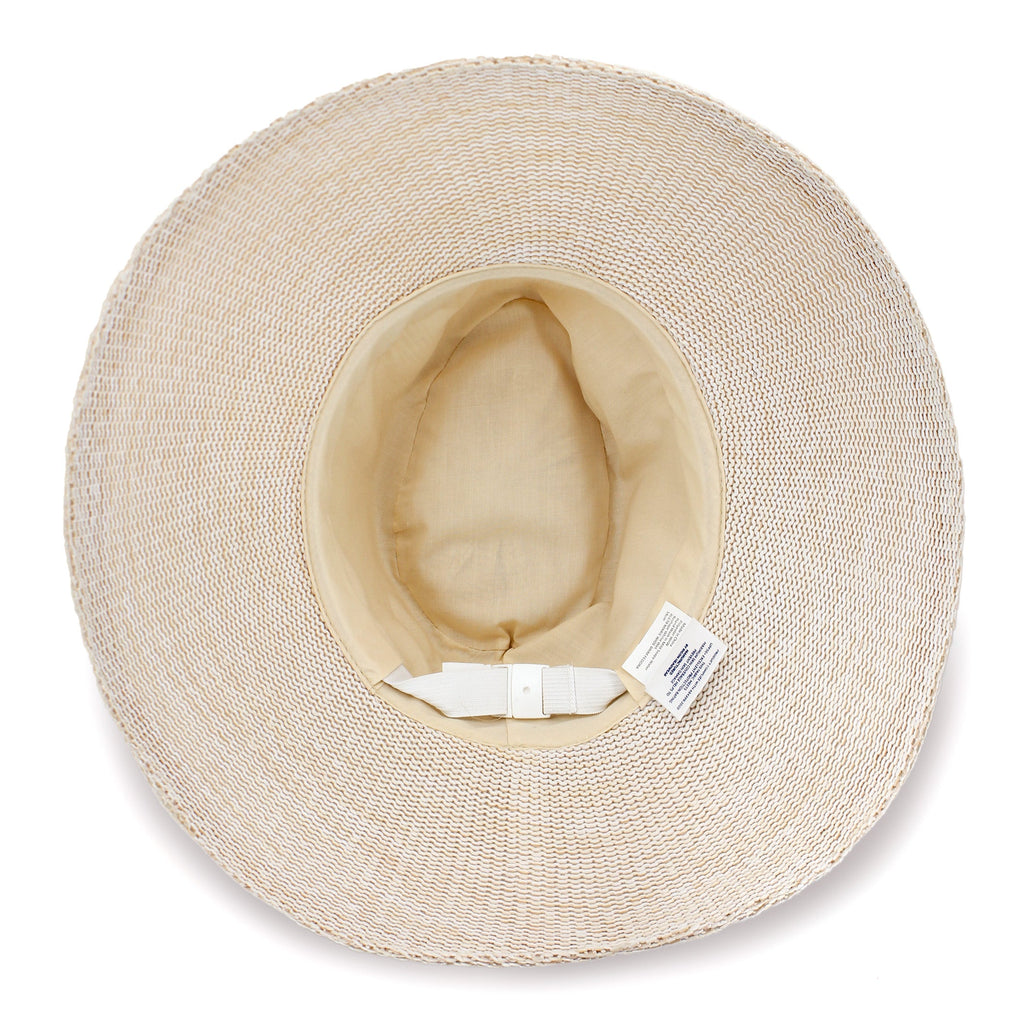  Marie Wide Brim Fedora Hat - Wheat