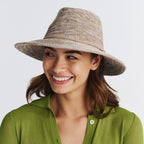  Jacqui Mannish Hat - Mixed Camel