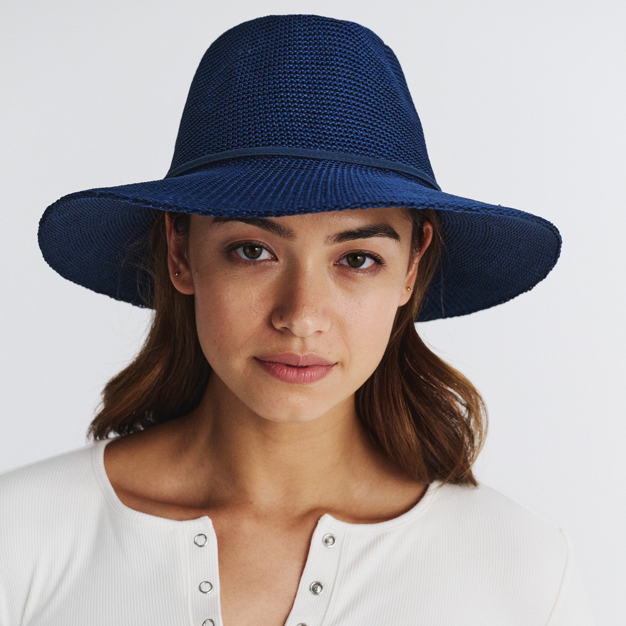  Jacqui Mannish Hat - Navy