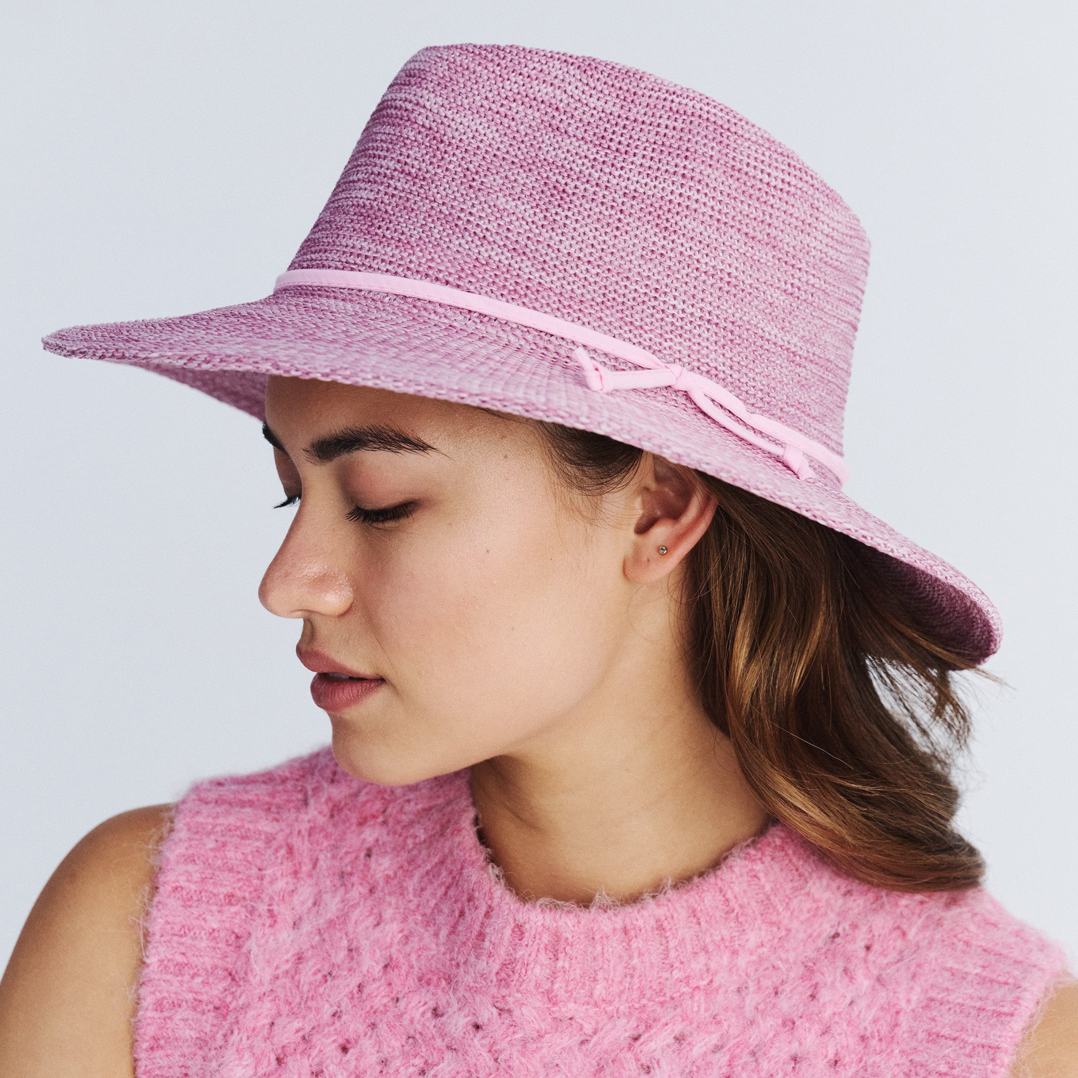  Jacqui Mannish Hat - Old Rose Pink