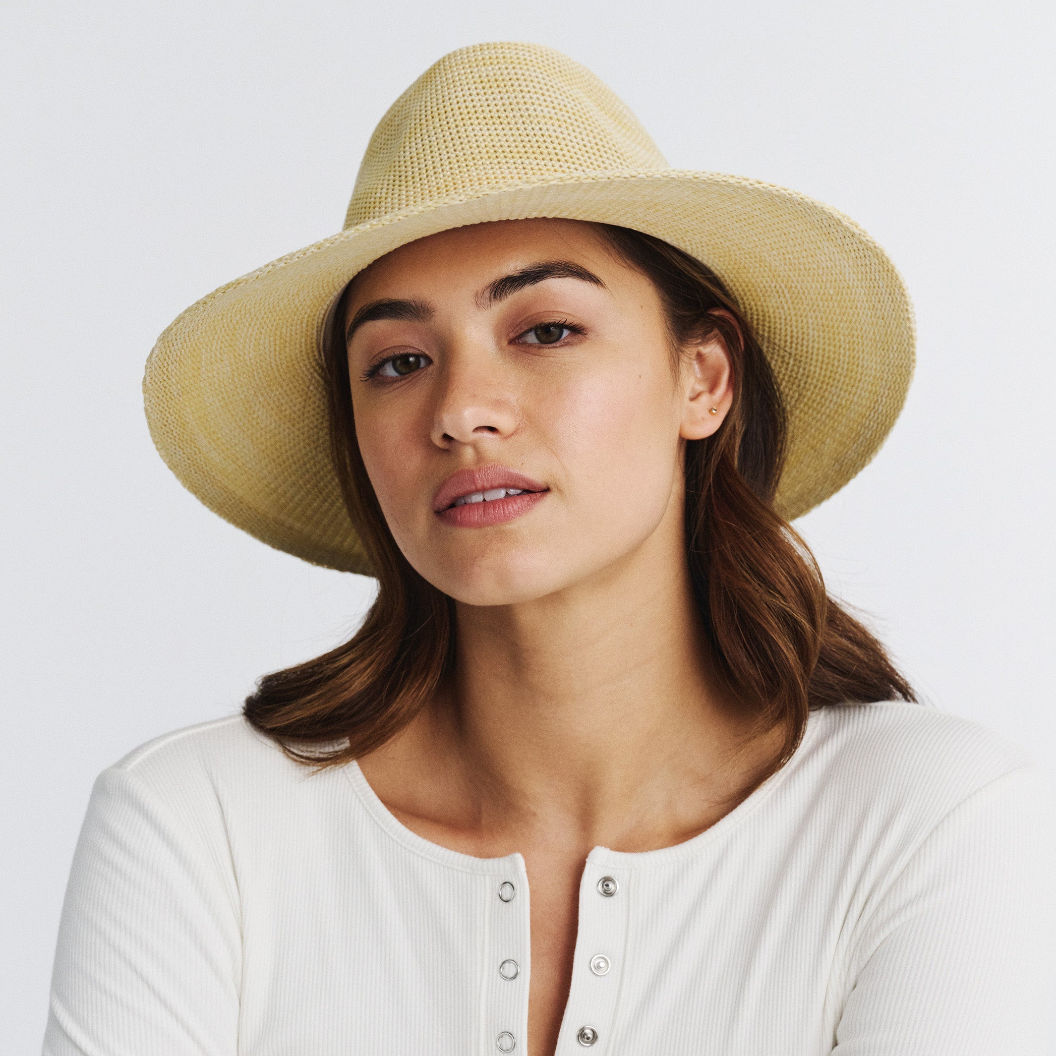  Jacqui Mannish Hat - Yellow