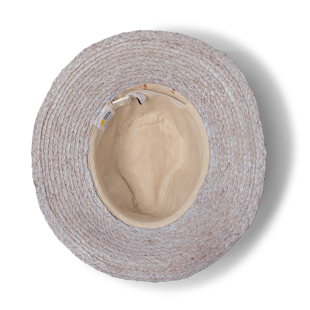  Bobbie Raffia Cowboy Hat - Blue