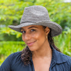  Bobbie Raffia Cowboy Hat - Blue