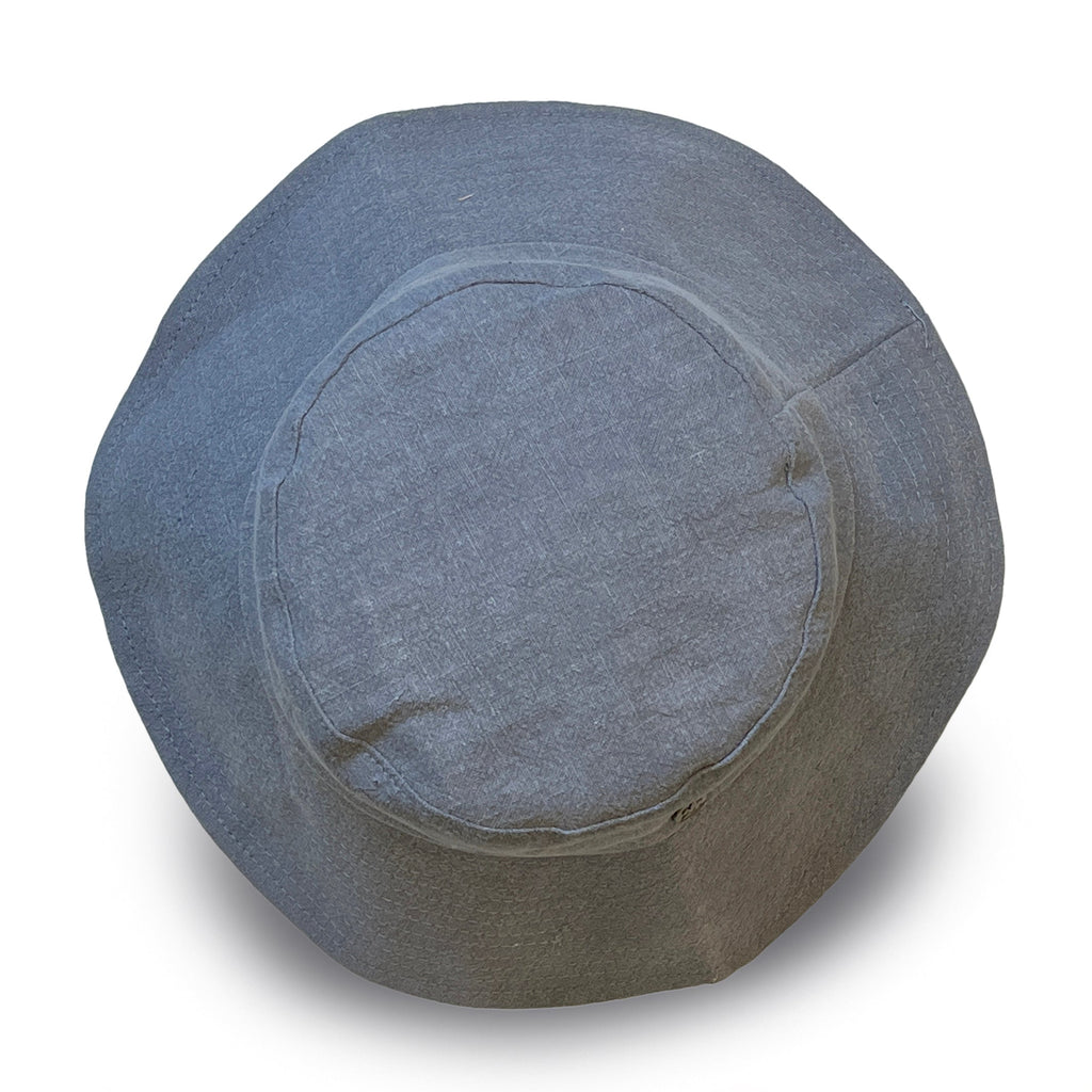  Sadie Linen Bucket Hat - Blue