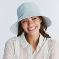  Sadie Linen Bucket Hat - Seafoam