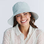  Sadie Linen Bucket Hat - Seafoam