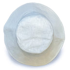 Sadie Linen Bucket Hat - White