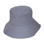  Sadie Linen Bucket Hat - Blue