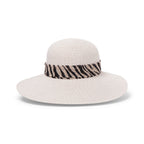  Selena Cloche Hat - Camel/White