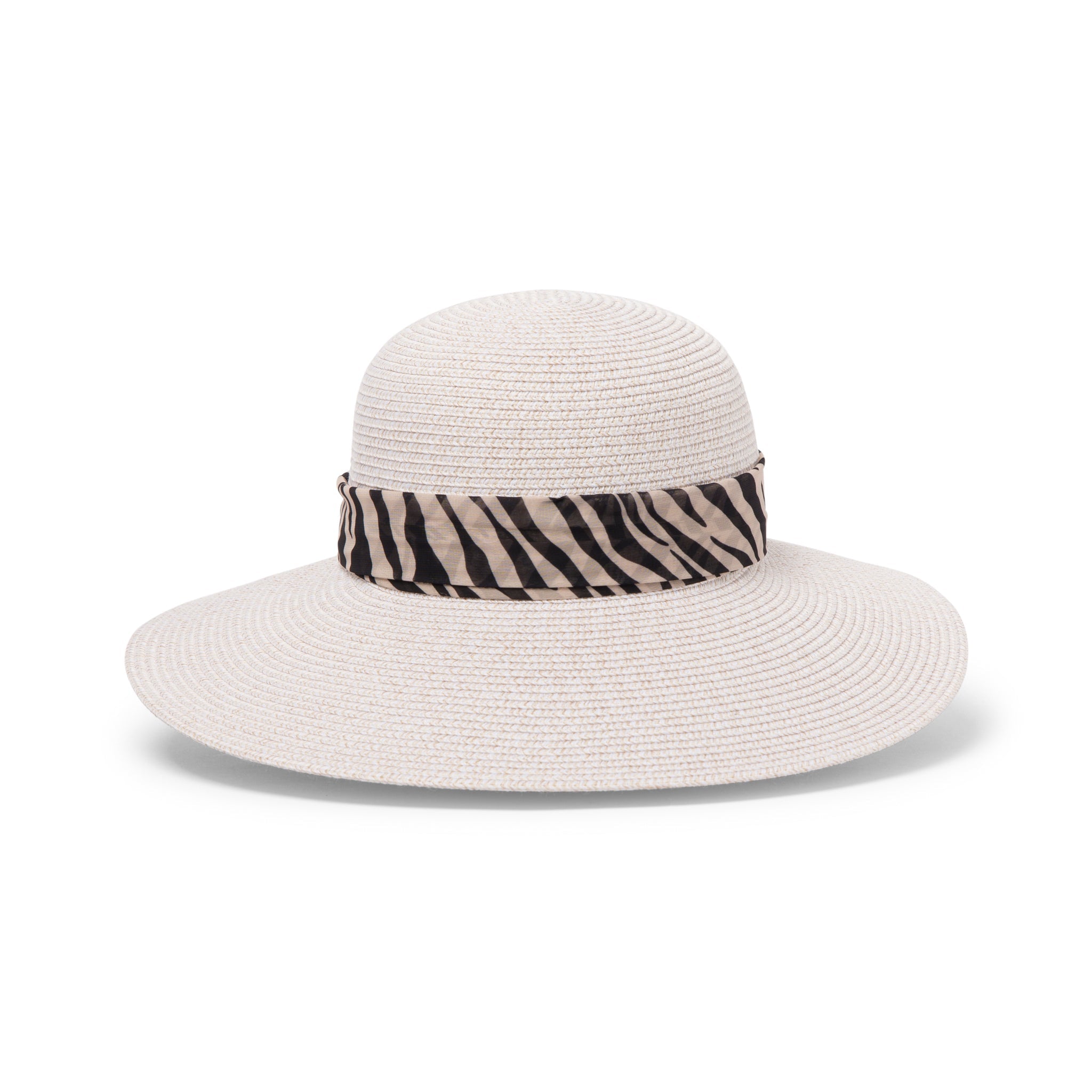  Selena Cloche Hat - Camel/White