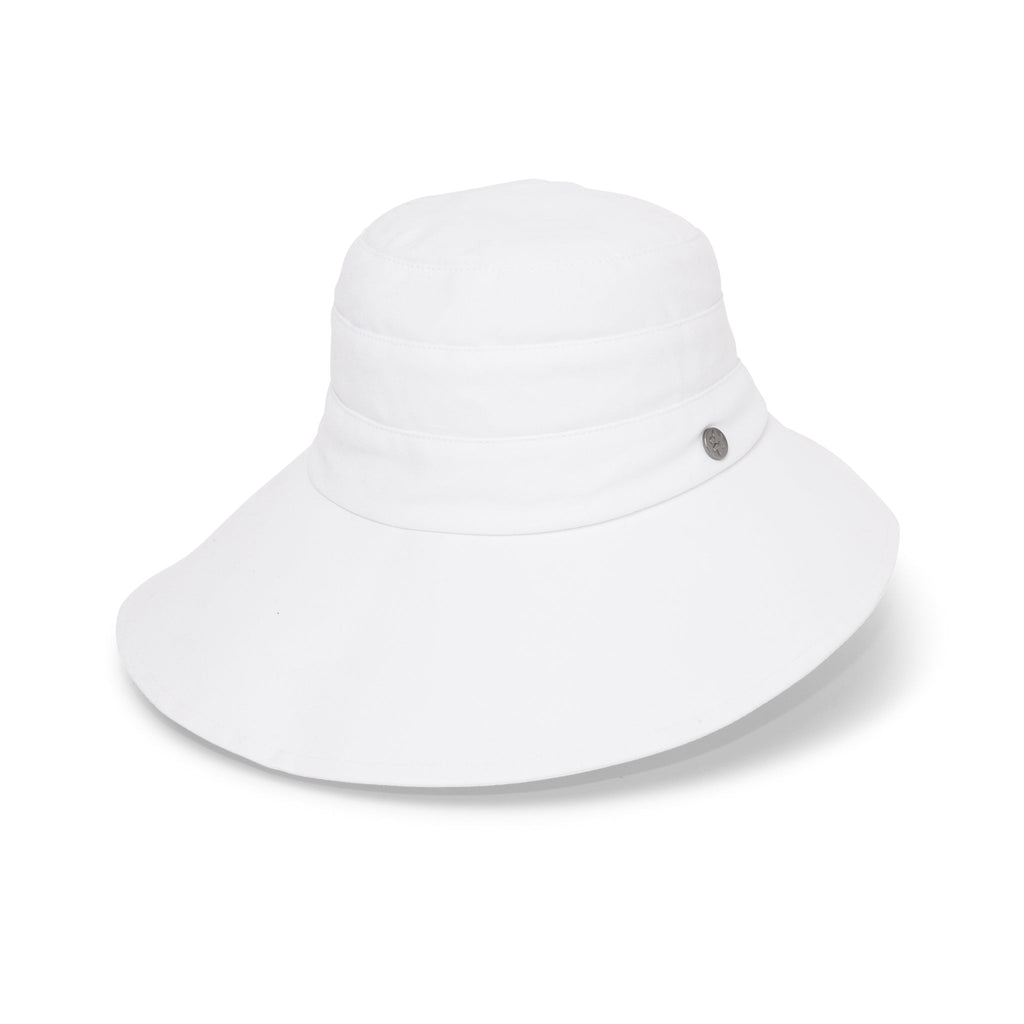  Emilia Cloche Hat - White