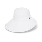  Emilia Cloche Hat - White