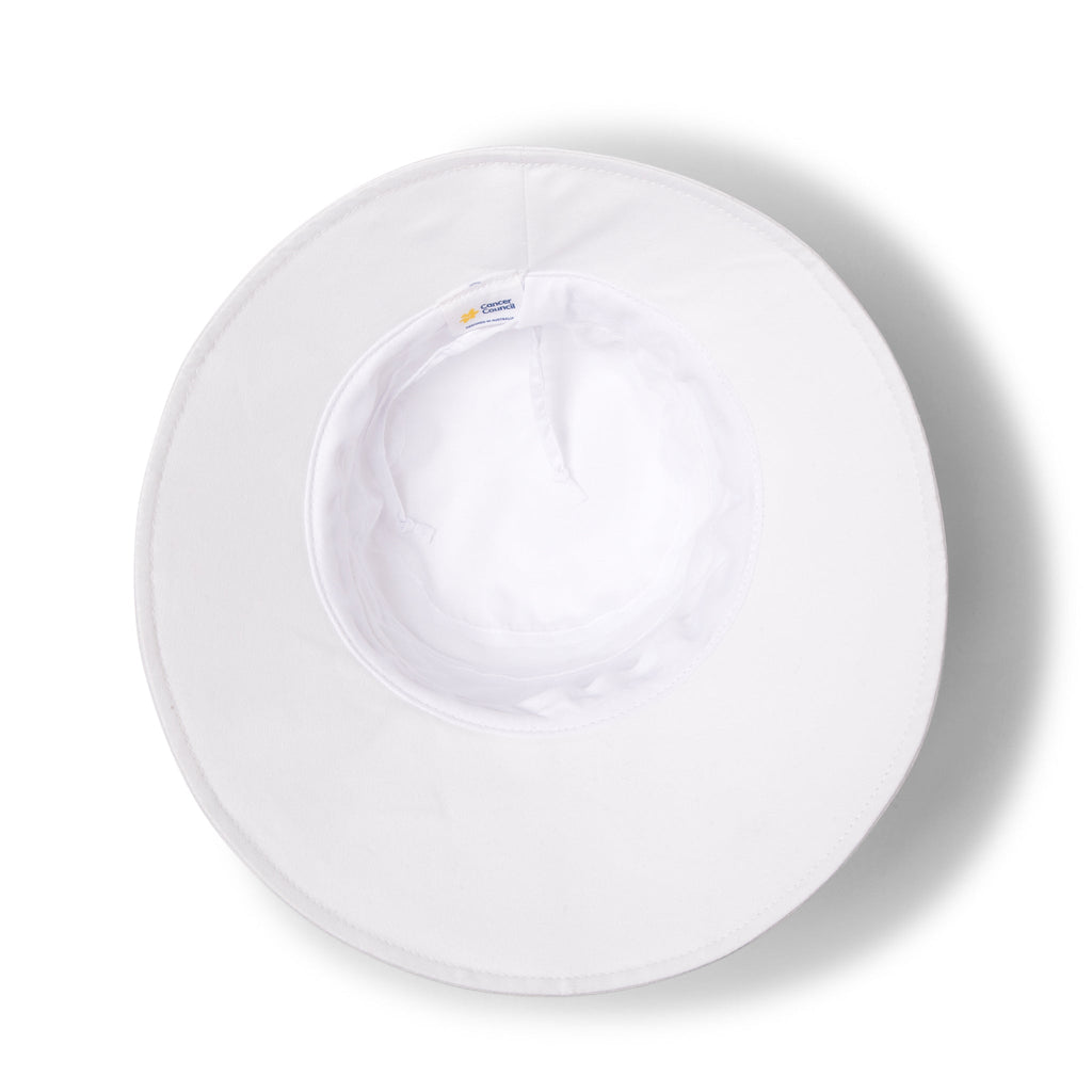 Emilia Cloche Hat - White
