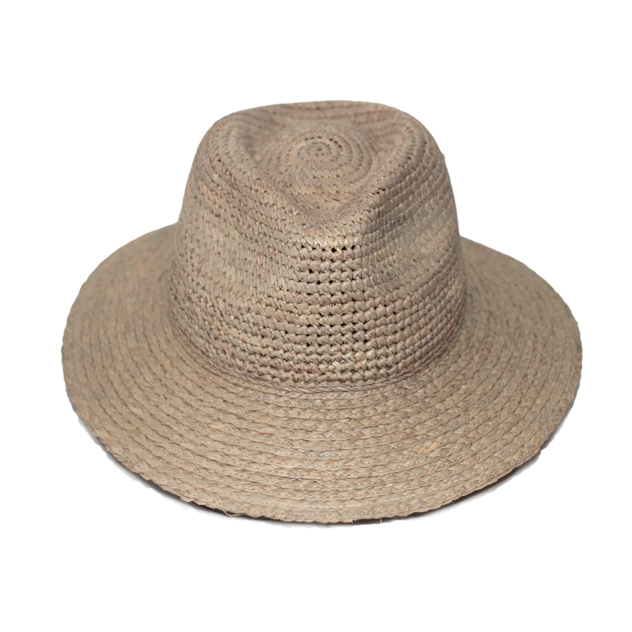  Flora Raffia Fedora Hat - Taupe