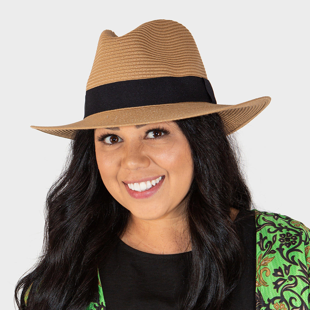  Café Fedora Hat - Camel
