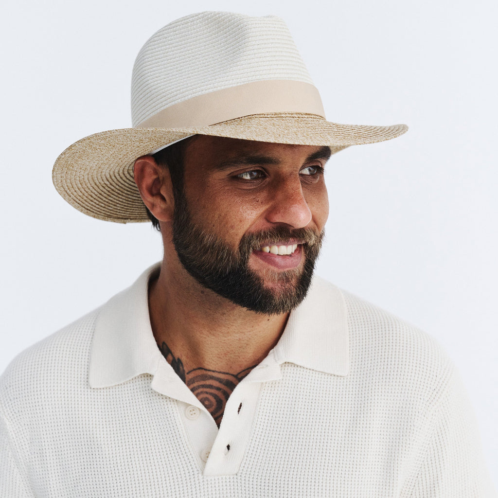  Café Fedora Hat - Ivory/Natural