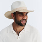  Café Fedora Hat - Ivory/Natural
