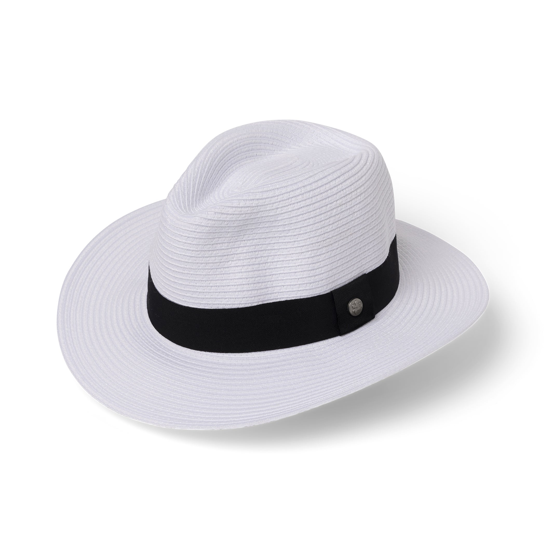  Café Fedora Hat - White
