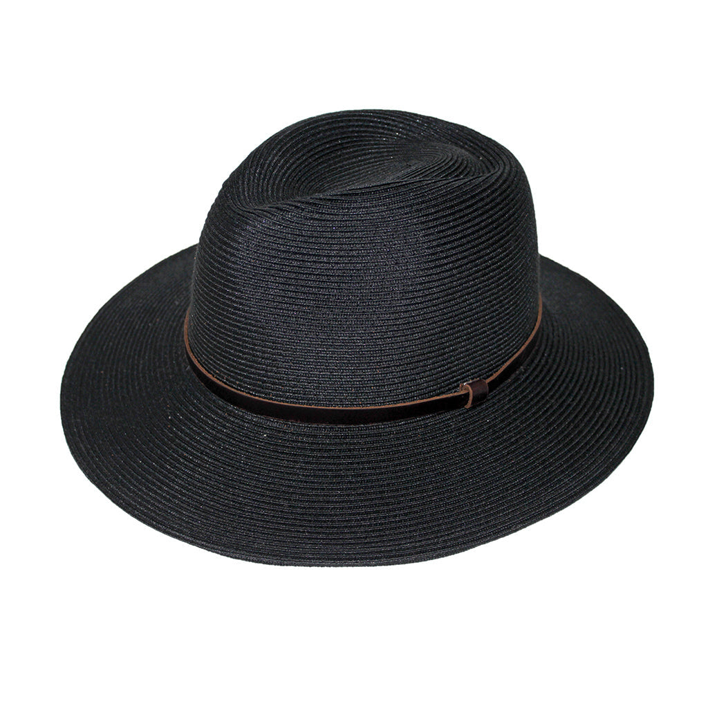  Darby Fedora Hat - Ash Black