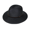  Darby Fedora Hat - Ash Black