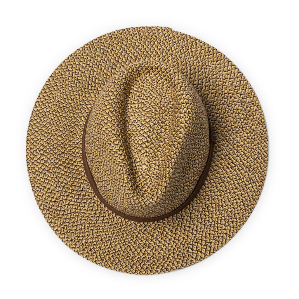  Outback Lightweight Fedora Hat - Chocolate