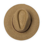  Outback Lightweight Fedora Hat - Chocolate