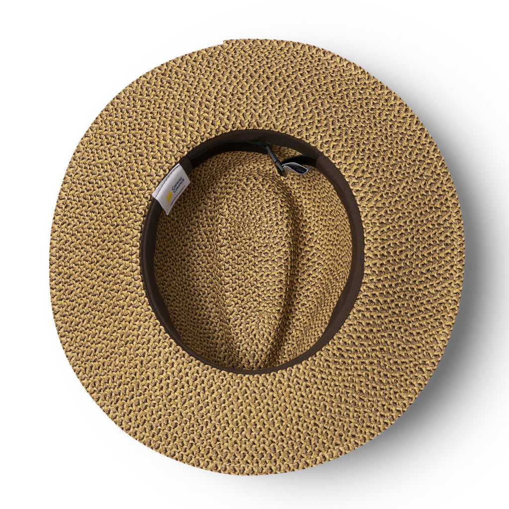  Outback Lightweight Fedora Hat - Chocolate