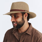  Outback Lightweight Fedora Hat - Chocolate