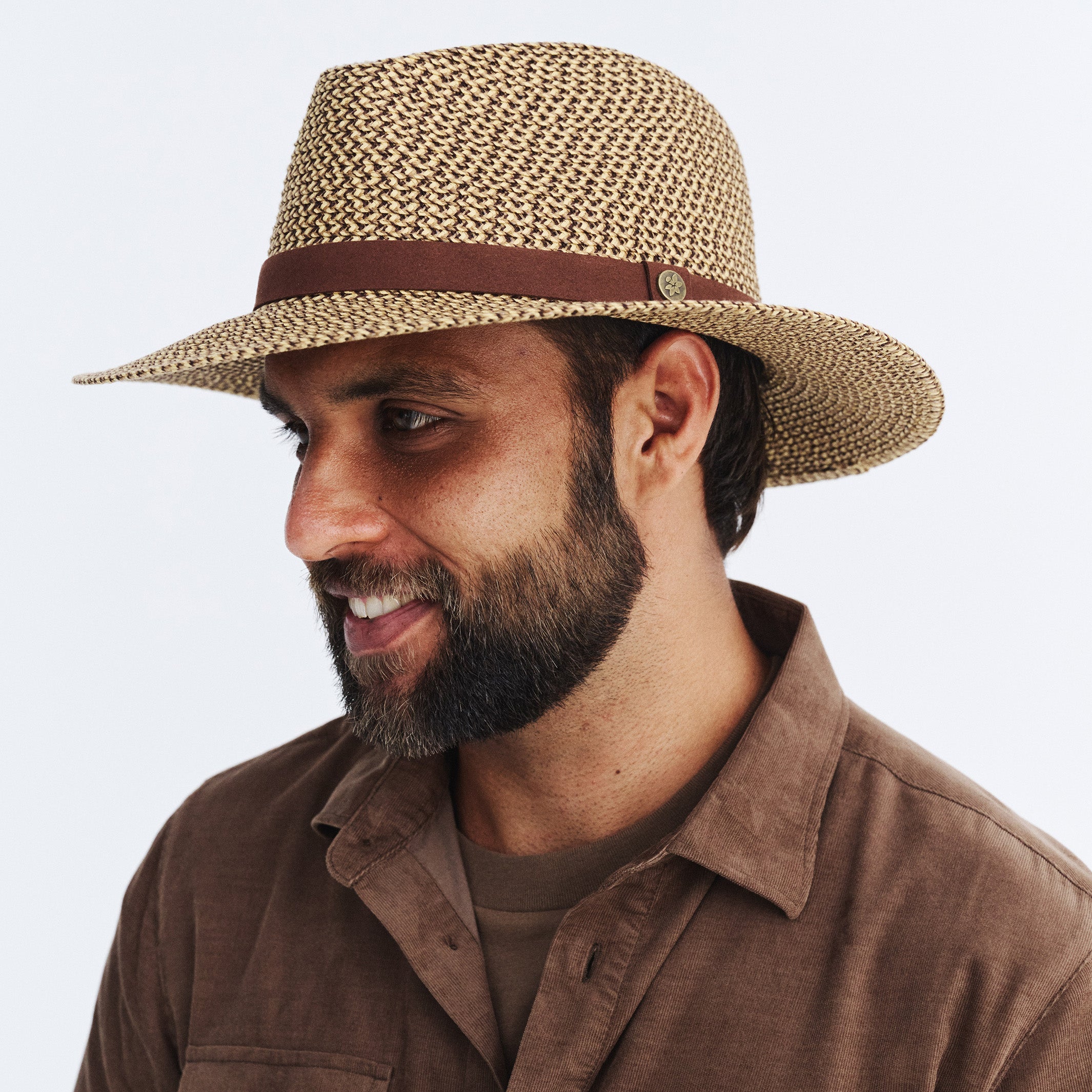  Outback Lightweight Fedora Hat - Chocolate