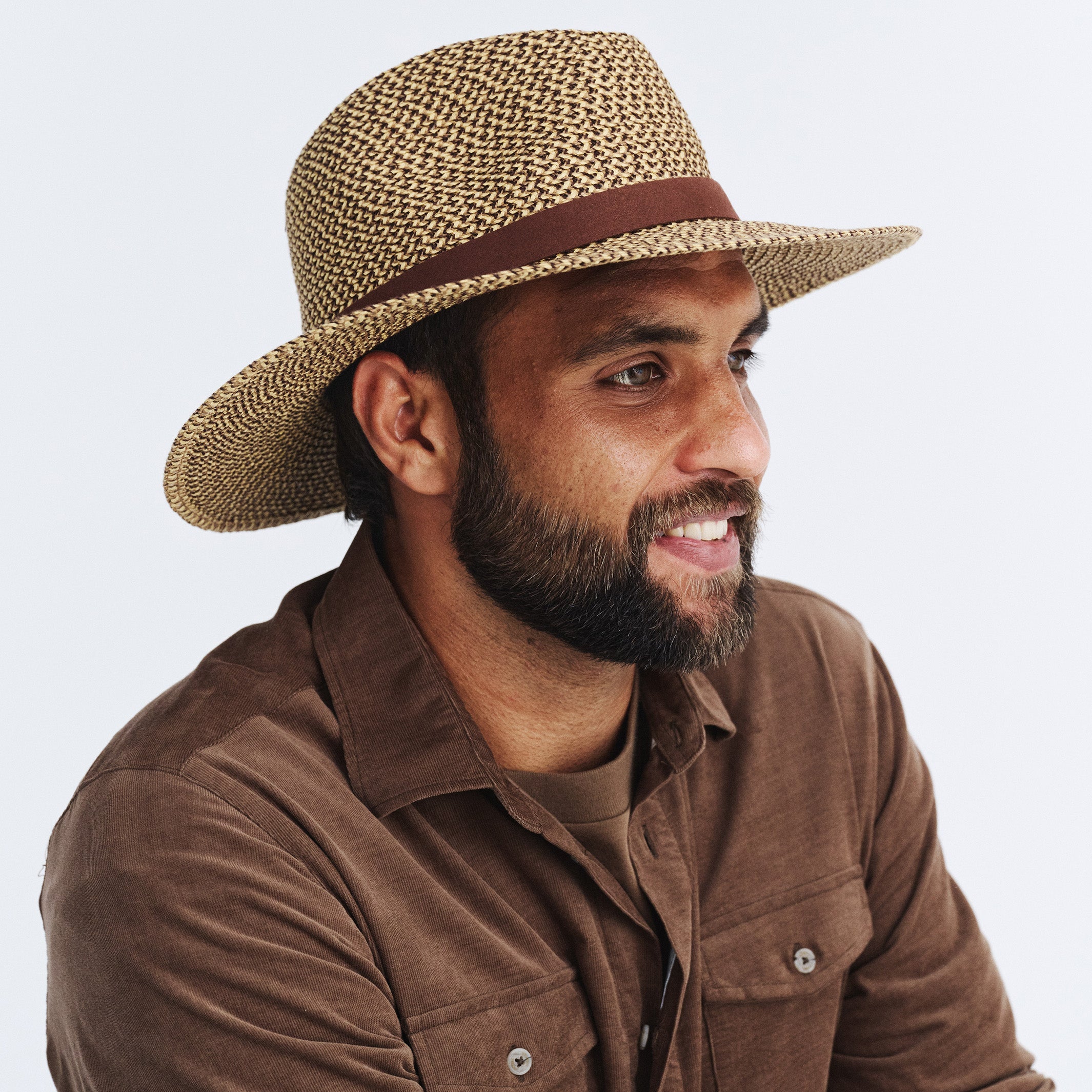  Outback Lightweight Fedora Hat - Chocolate